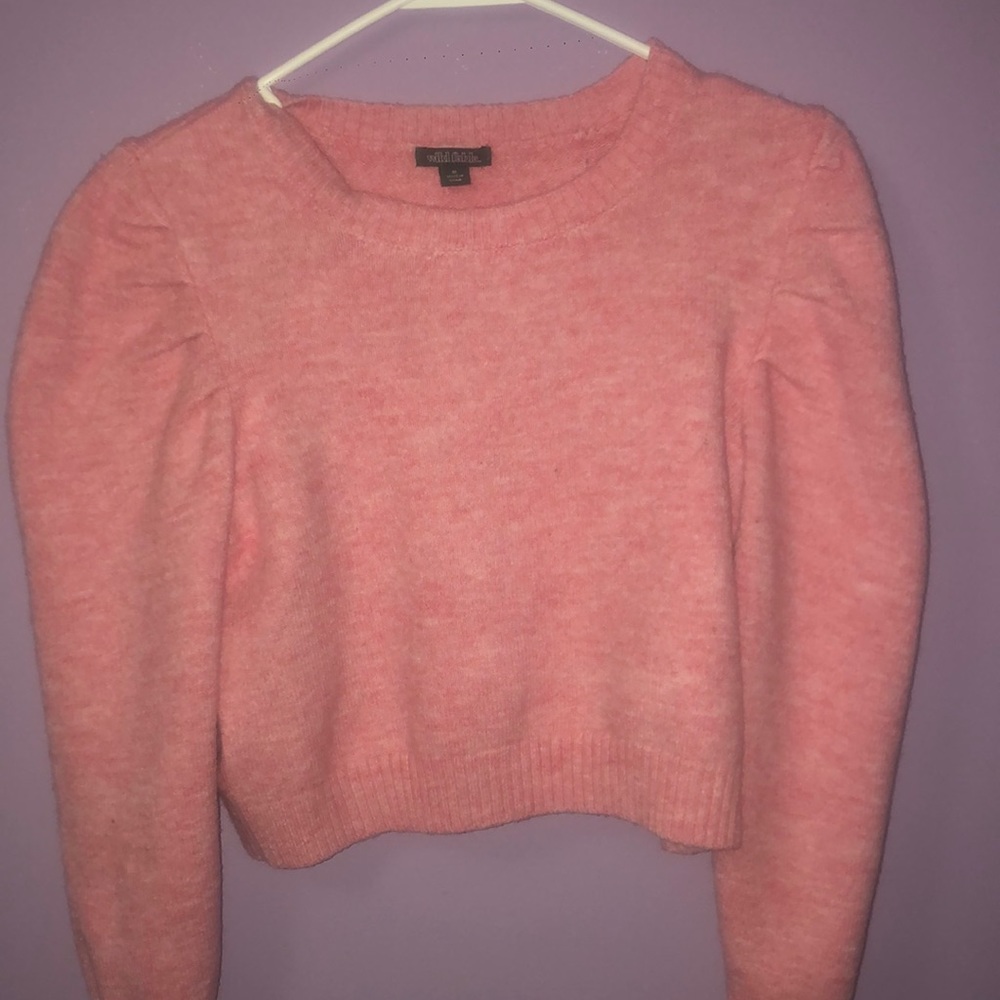 Pink Cropped Sweater